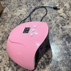 Pink USB-Powered LED Nail Dryer